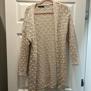 moon & madison Textured Knit Beige Cardigan